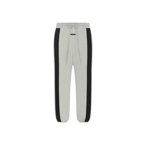 Adidas Fear of God Suede Fleece Stripe Pant in Sesame Pants